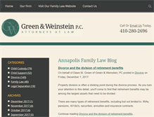 Tablet Screenshot of annapolismdfamilylaw.com